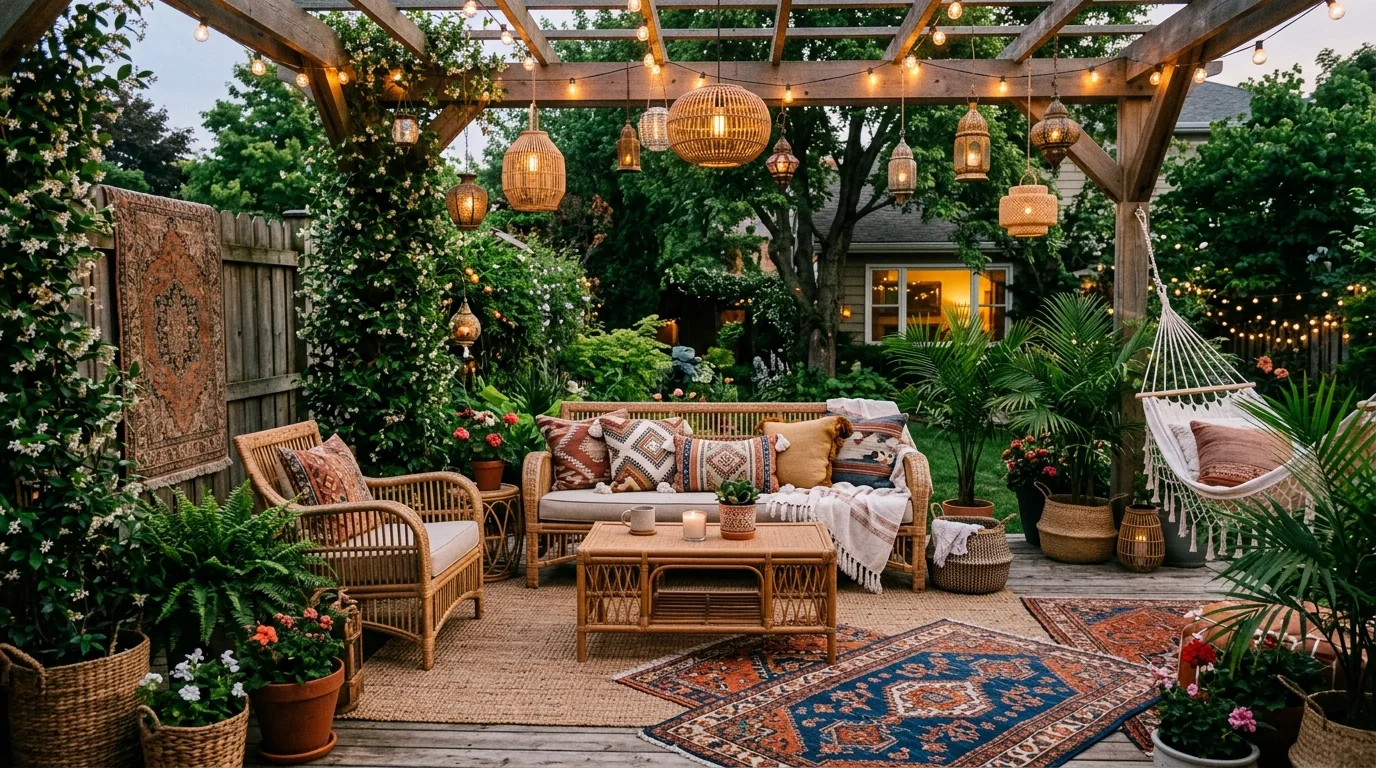 Keep the palette cohesive so the space feels intentional inspiration for a backyard patio.